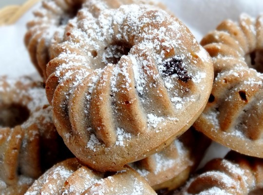 Fondants à la châtaigne, crème de marrons et aux éclats de chocolat