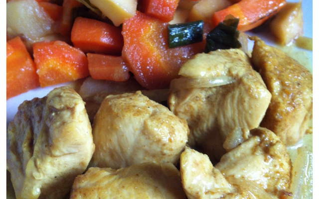 Curry de poulet au lait de coco pour le Nouvel An chinois