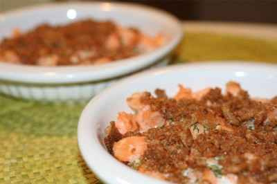 Saumon en crumble