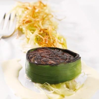 Tournedos de bar au cacao, beurre d'isigny AOP