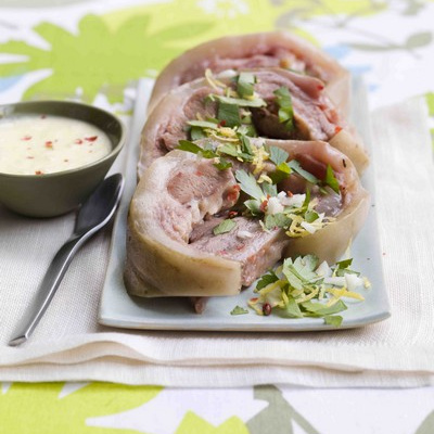 Tête de veau poulette, gremolata au citron