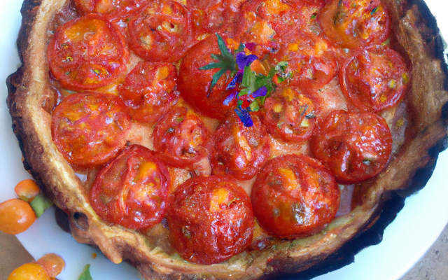 Tarte estivlale à la tomate de Marmande