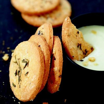 Sablés au parmesan Giovanni Ferrari et romarin