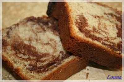 Cake marbré banane Nutella