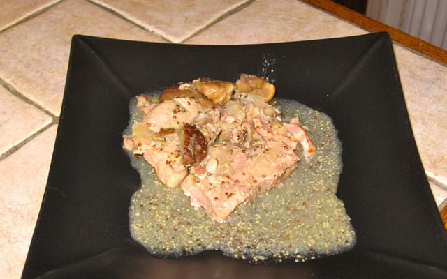 Grenadins de porc à l'ancienne