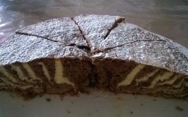 Gâteau tigré ou zebré