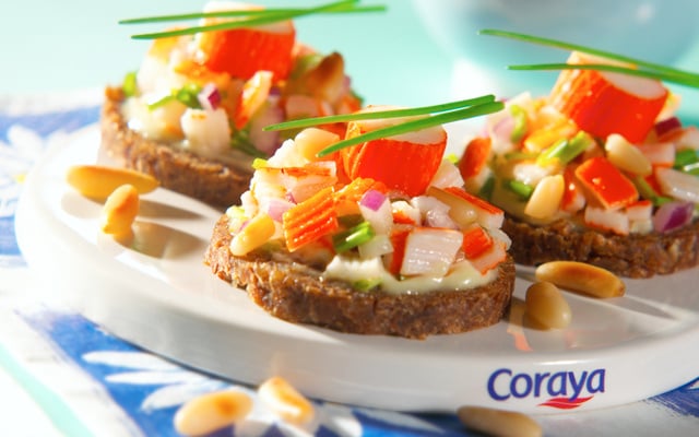 Tartare aux mini bâtonnets Petits Coraya