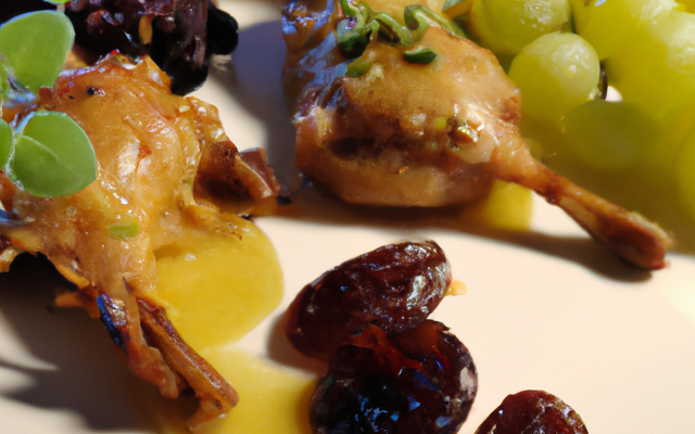 Lapin au raisin frais et pointe de cannelle