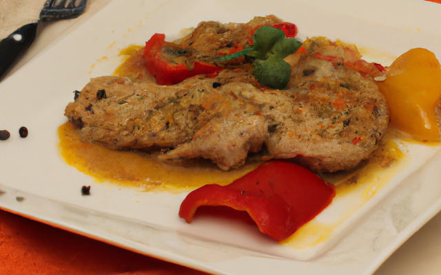Escalopes de veau aux poivrons