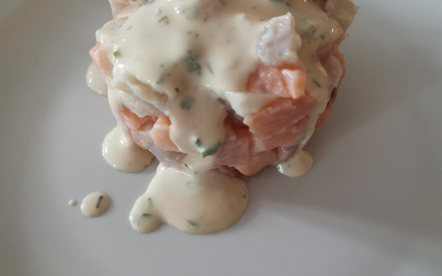 Tartare de thon et saumon