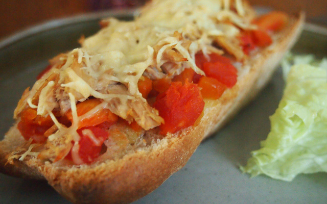 Tartines aux légumes et au thon rapides