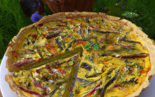 Quiche estivale aux légumes du jardin