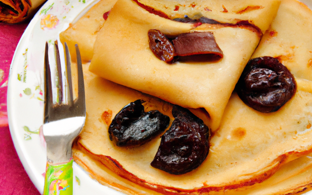 Crêpes aux prunes