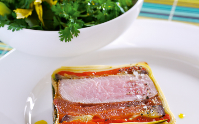 Pressé de filet de veau aux légumes confits