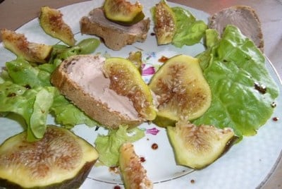 Salade de canard aux figues