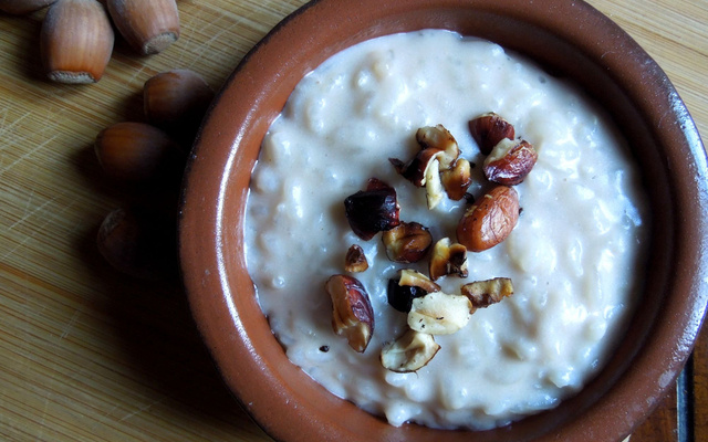 Riz au lait de noisette