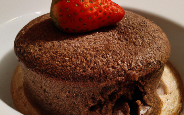 Soufflé fraise chocolat