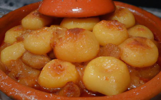 Tajine sucré aux rondelles de pommes