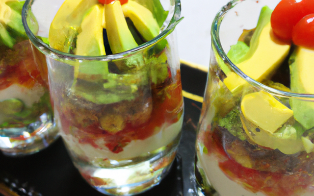 Verrines de macedoine et avocat