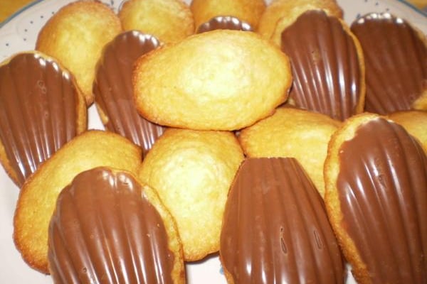 Madeleines avec chocolat