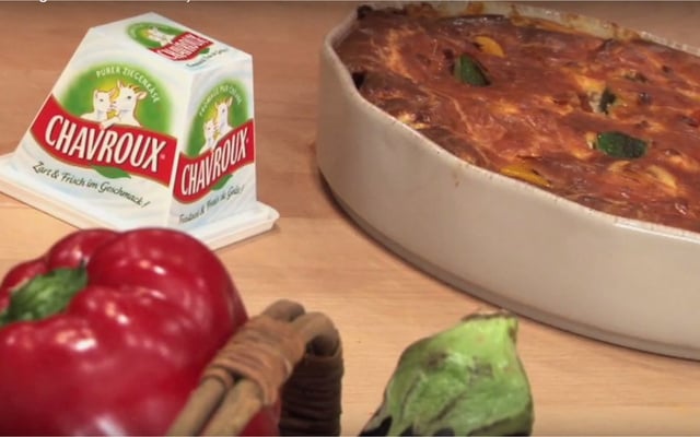 Clafoutis de légumes du soleil façon Chavroux