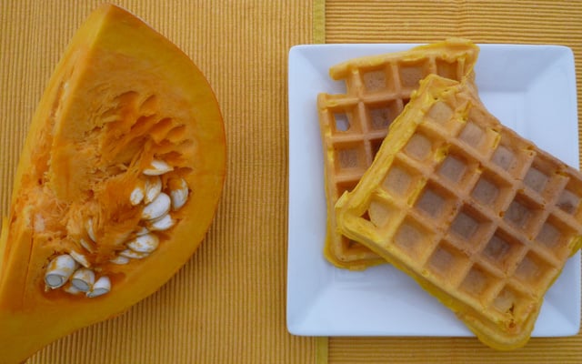Gaufres salées au potiron