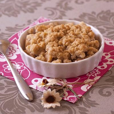 Crumble de poires et coings aux flocons d'avoine