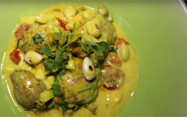 Curry onctueux de dinde aux fruits