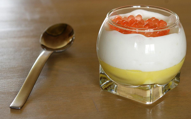 Verrine mangue coco pamplemousse