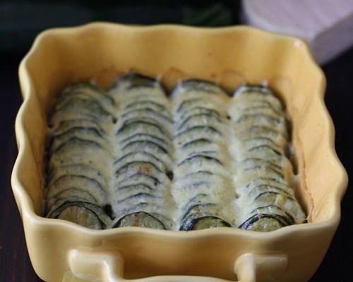 Gratin de courgettes à la Moutarde et au cumin