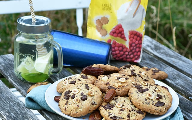 Cookies énergie sans gluten chocolat et fruits secs