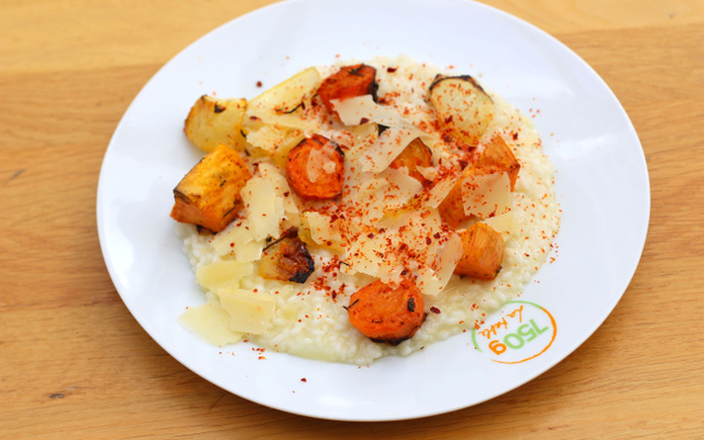 Risotto aux légumes d’automne rôtis