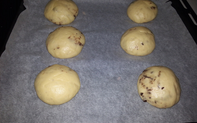 Petits pains au lait et pépites de chocolat