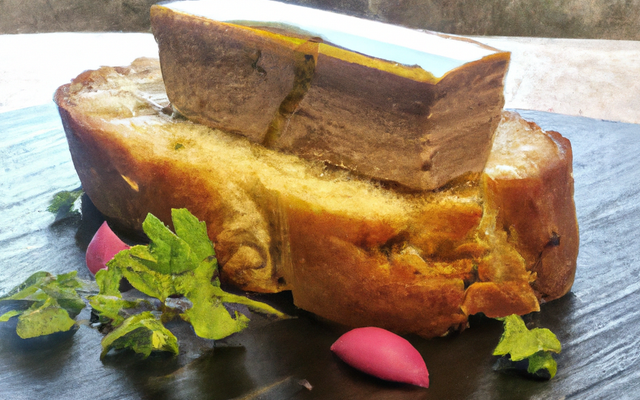 La brioche de foie gras d'oie