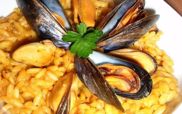 Risotto safrané aux moules