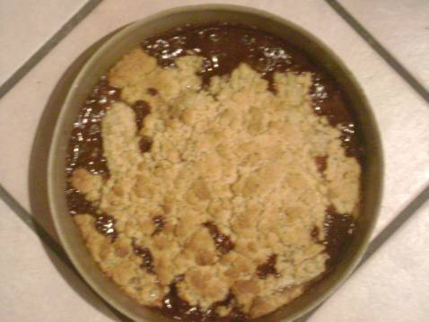 Crumble poire-banane-chocolat