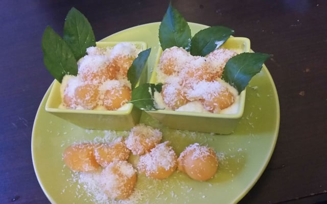Melon à la crème de coco