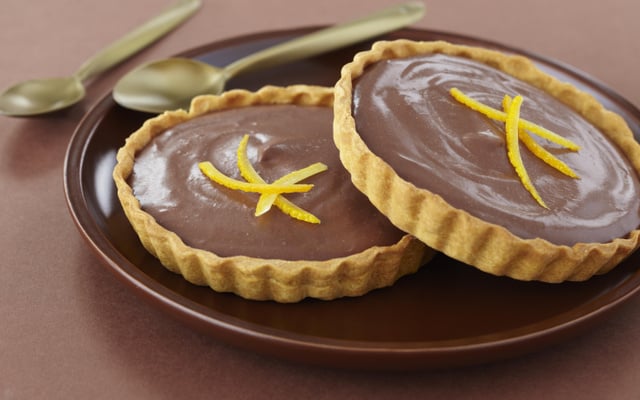 Tarte chocolat aux oranges confites