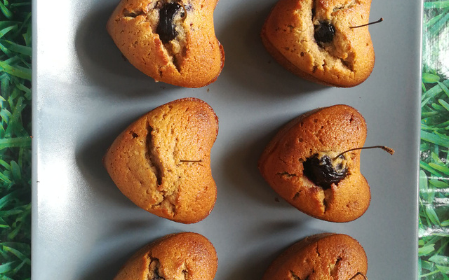 Mini-moelleux à la cerise