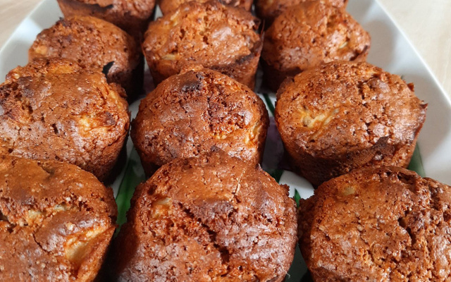 Muffins aux pommes et au miel