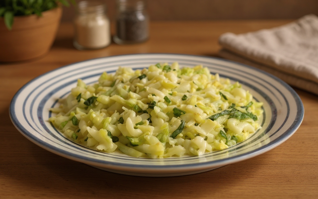 Chou vert à la crème