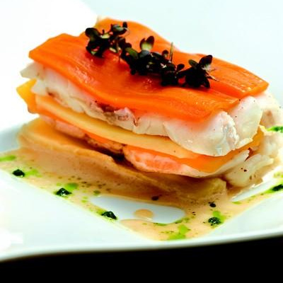Mille feuilles de Princesse Amandine et lieu jaune