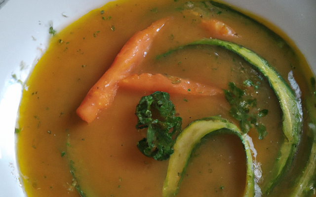 Soupe de courgettes et carottes
