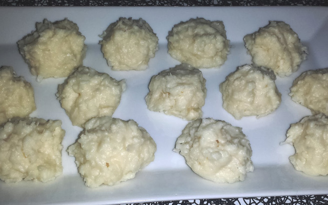 Truffes légères chocolat blanc coco