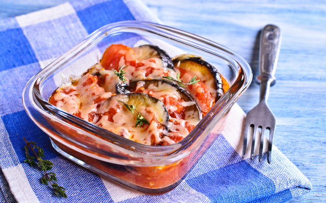 Gratin d'aubergine et tomates