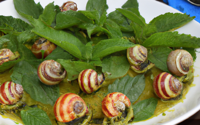Escargots à la menthe