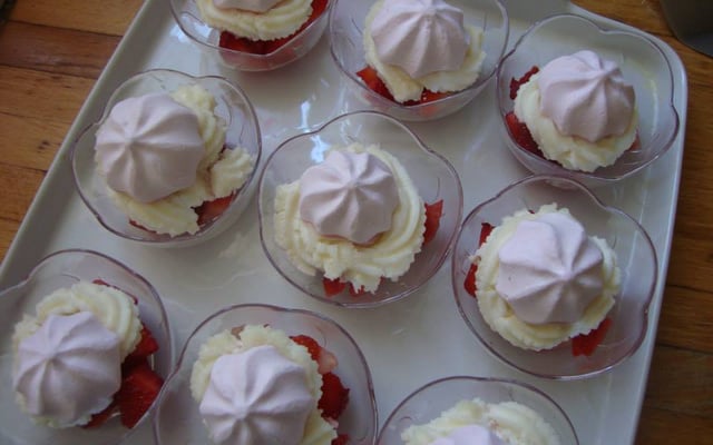 Verrines fraise mascarpone