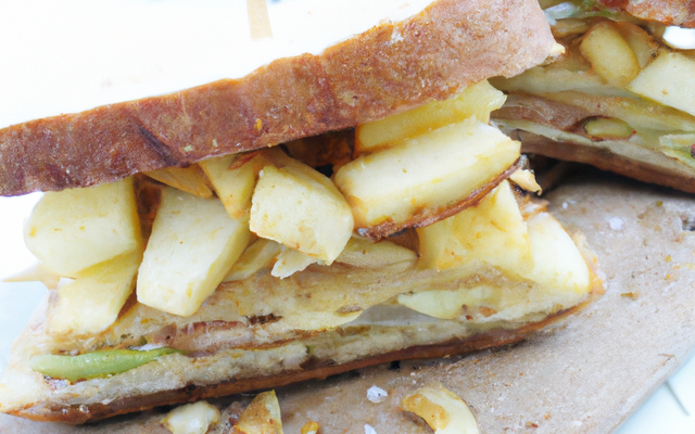 Le sandwich de pommes de terre