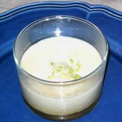 Entremet fleur d'oranger et caramel au citron vert