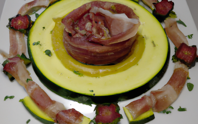 Pâte à la courgette et au jambon